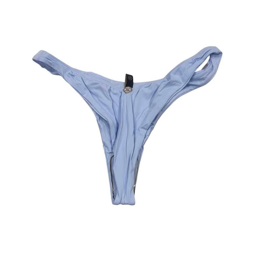 Vix Paula Hermanny Women's Cheeky Bikini Bottom Light Blue Size Large NWT